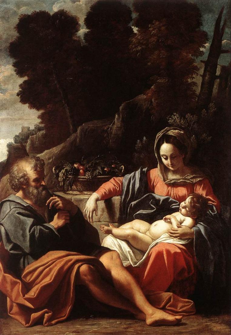 The Holy Family by Sisto Badalocchio